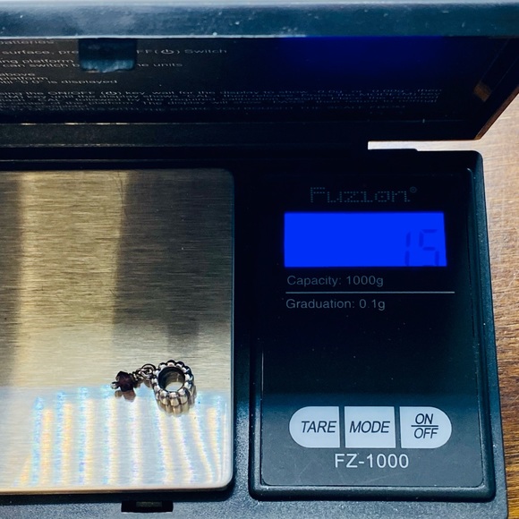 EUC Pandora 790166GR Sterling Silver Garnet January Birthstone Dangle - Picture 7 of 7